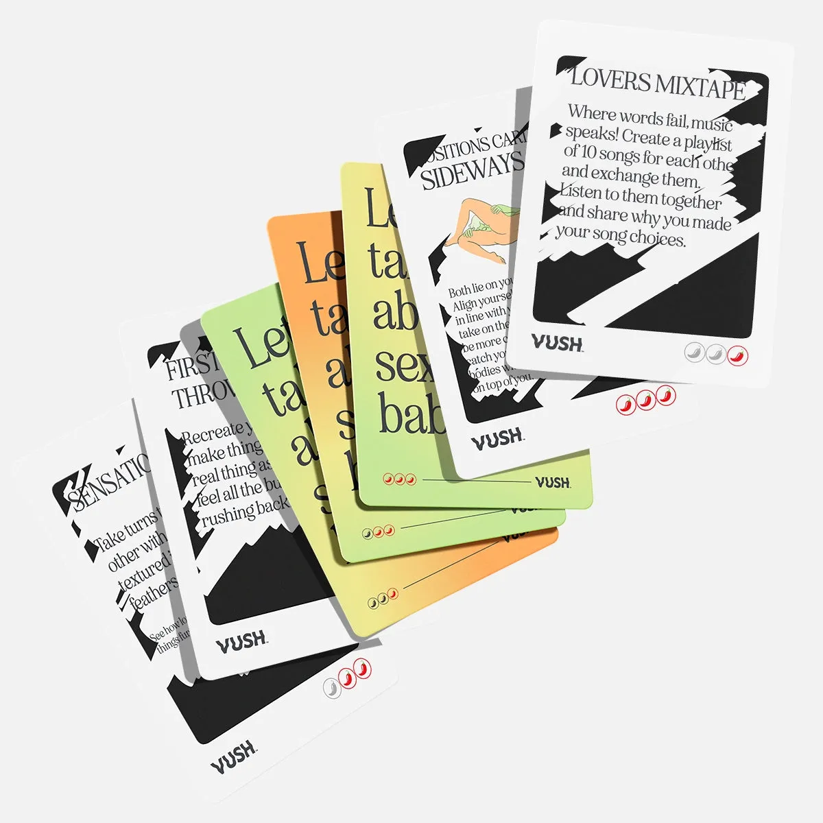 100 Couples Challenge Cards with Scratch offs. Date Night Ideas   3 levels of spice in travel box