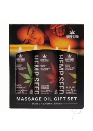 2024 Holiday Xmas Massage Oil Trio