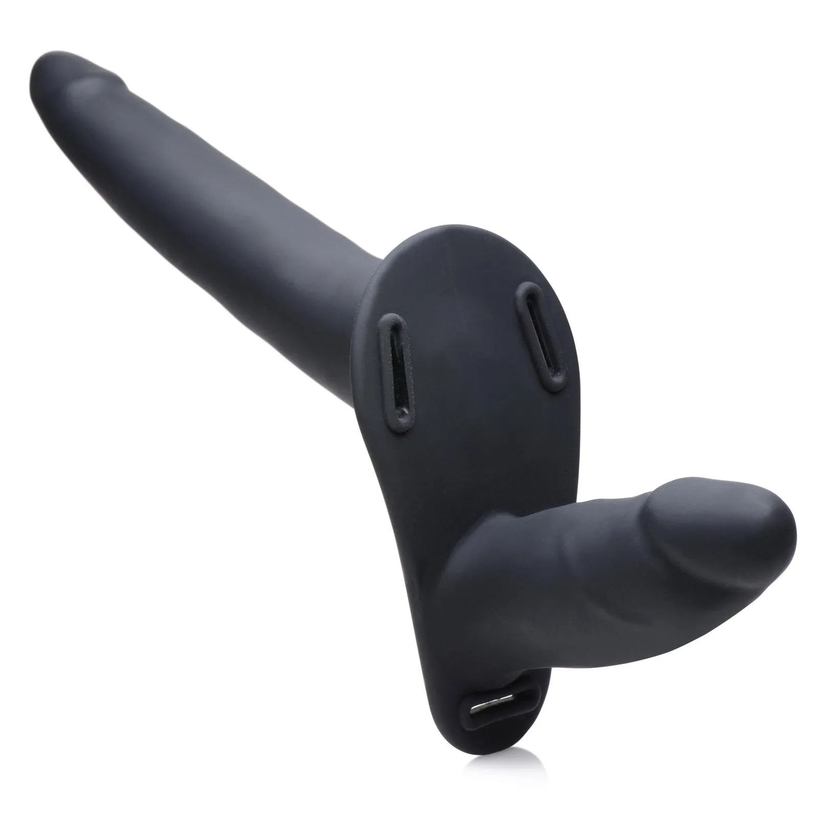 28x Power Pegger Beginner Vibrating Double Dildo With Harness And Remote