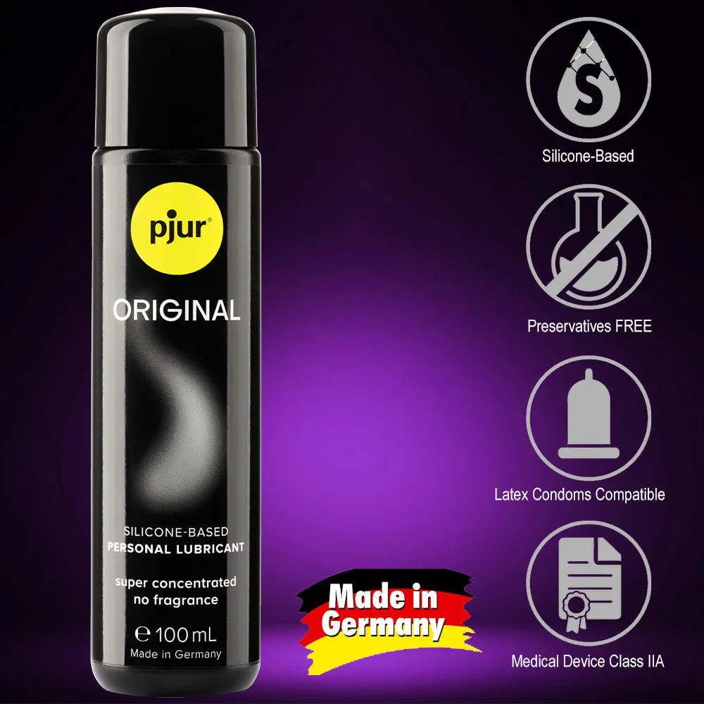 2x Pjur Original 100ml Concentrated Personal Lubricant Silicone Bodyglide Lube