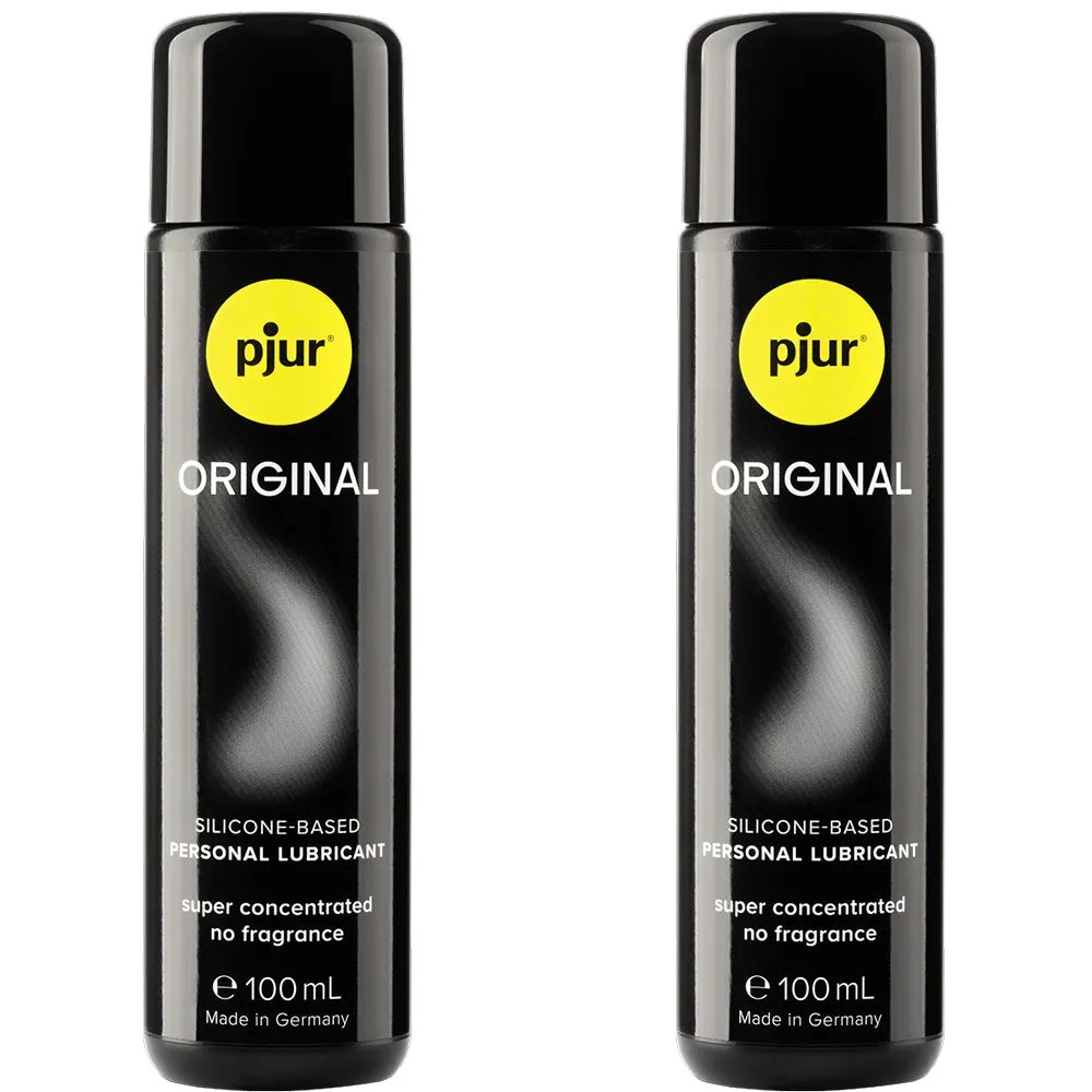 2x Pjur Original 100ml Concentrated Personal Lubricant Silicone Bodyglide Lube