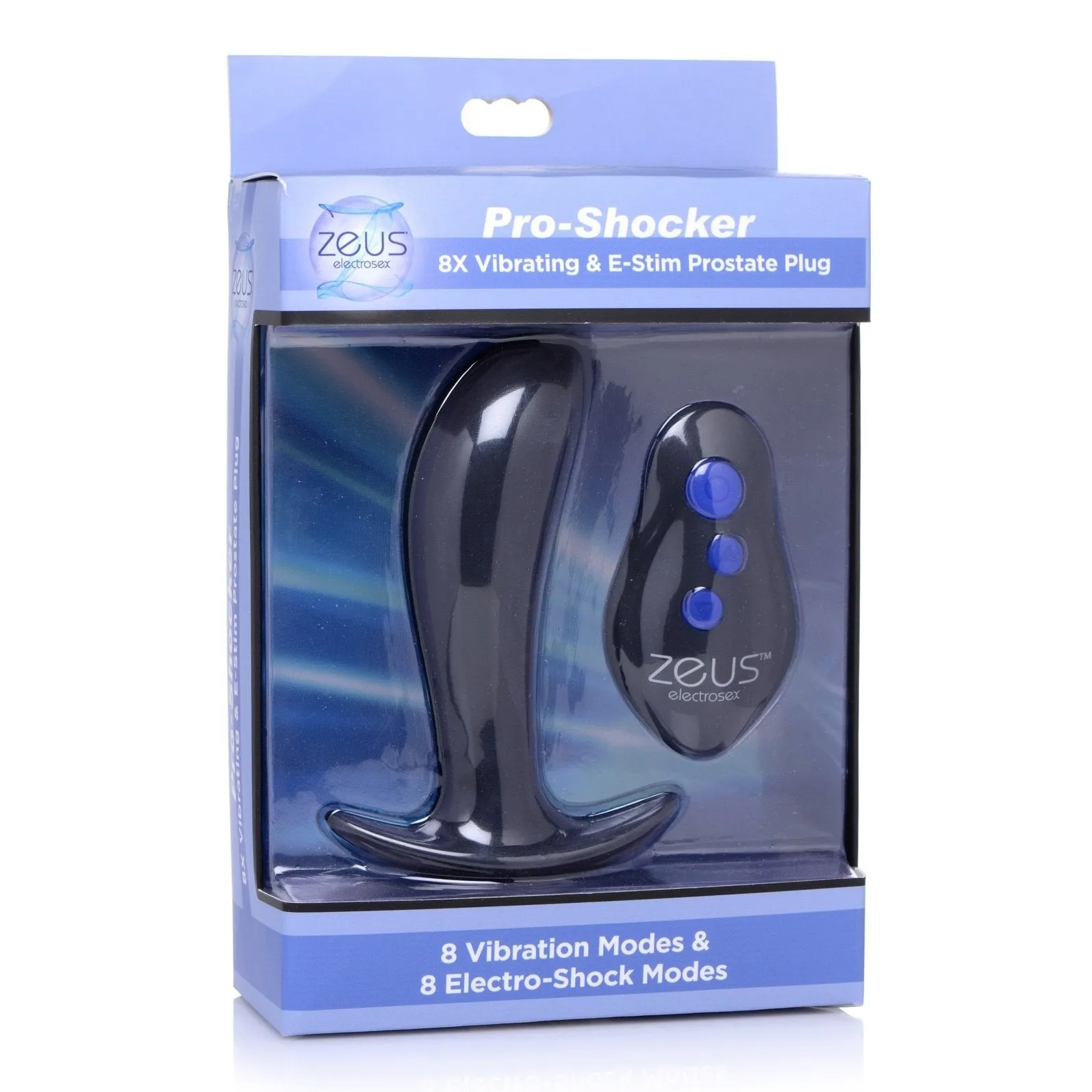 64x Pro-shocker Vibrating And E-stim Prostate Plug
