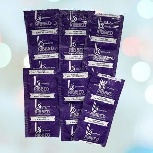 b Condoms Ribbed Condoms
