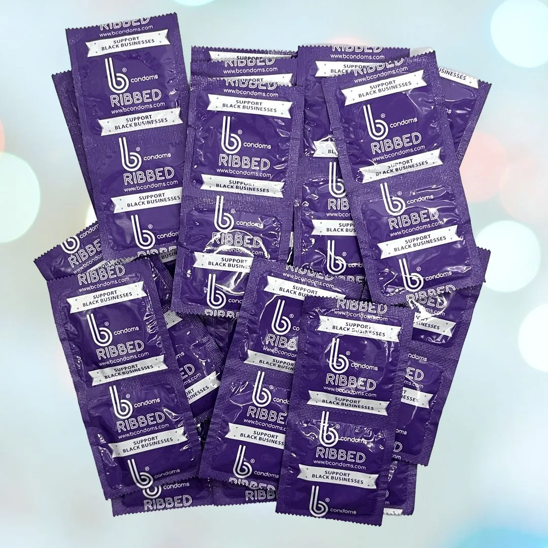 b Condoms Ribbed Condoms
