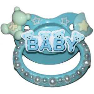 Baby Boy Hand Crafted Deluxe Pacifier