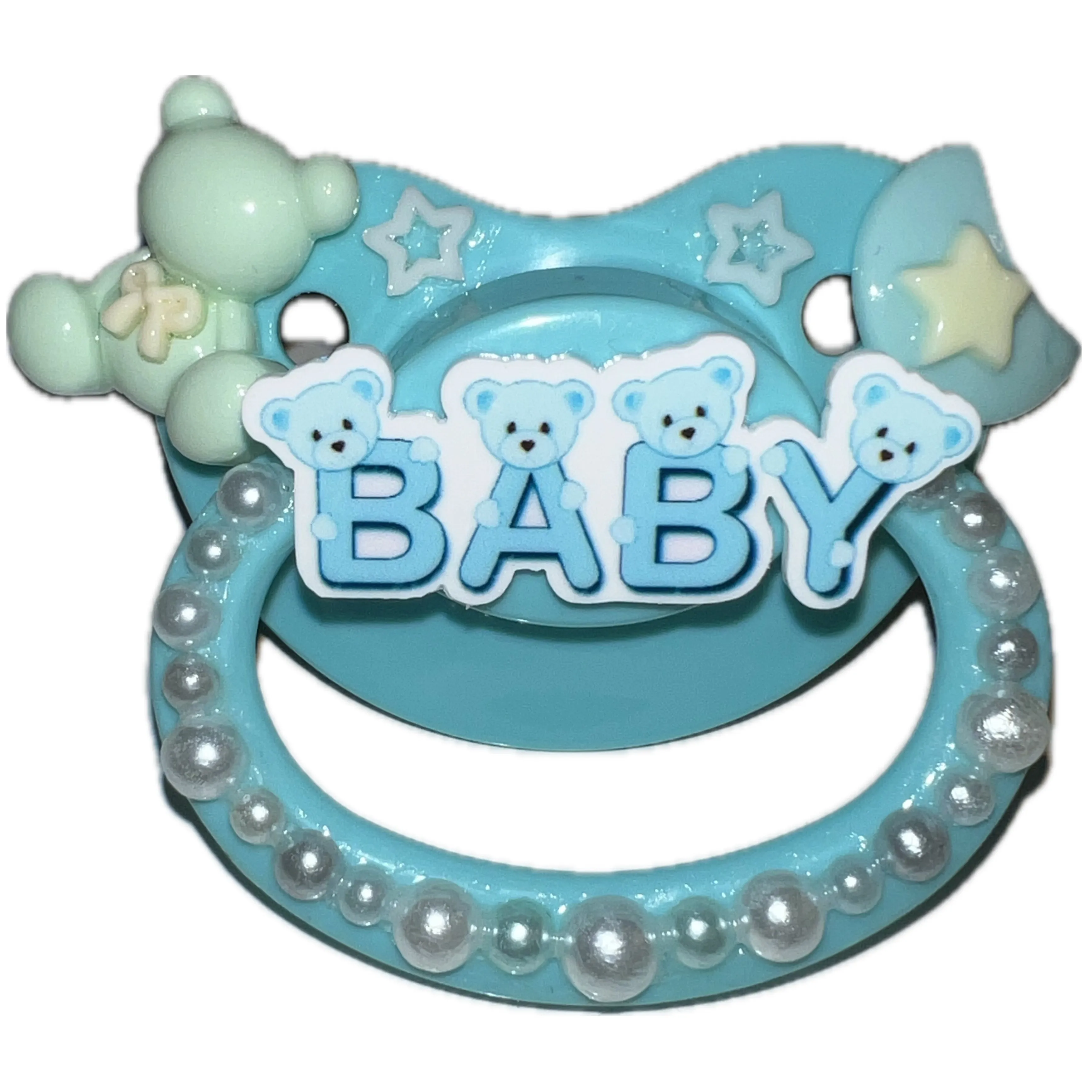 Baby Boy Hand Crafted Deluxe Pacifier
