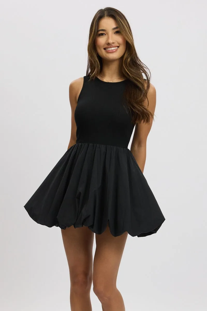 Black Bubble Dress Mini