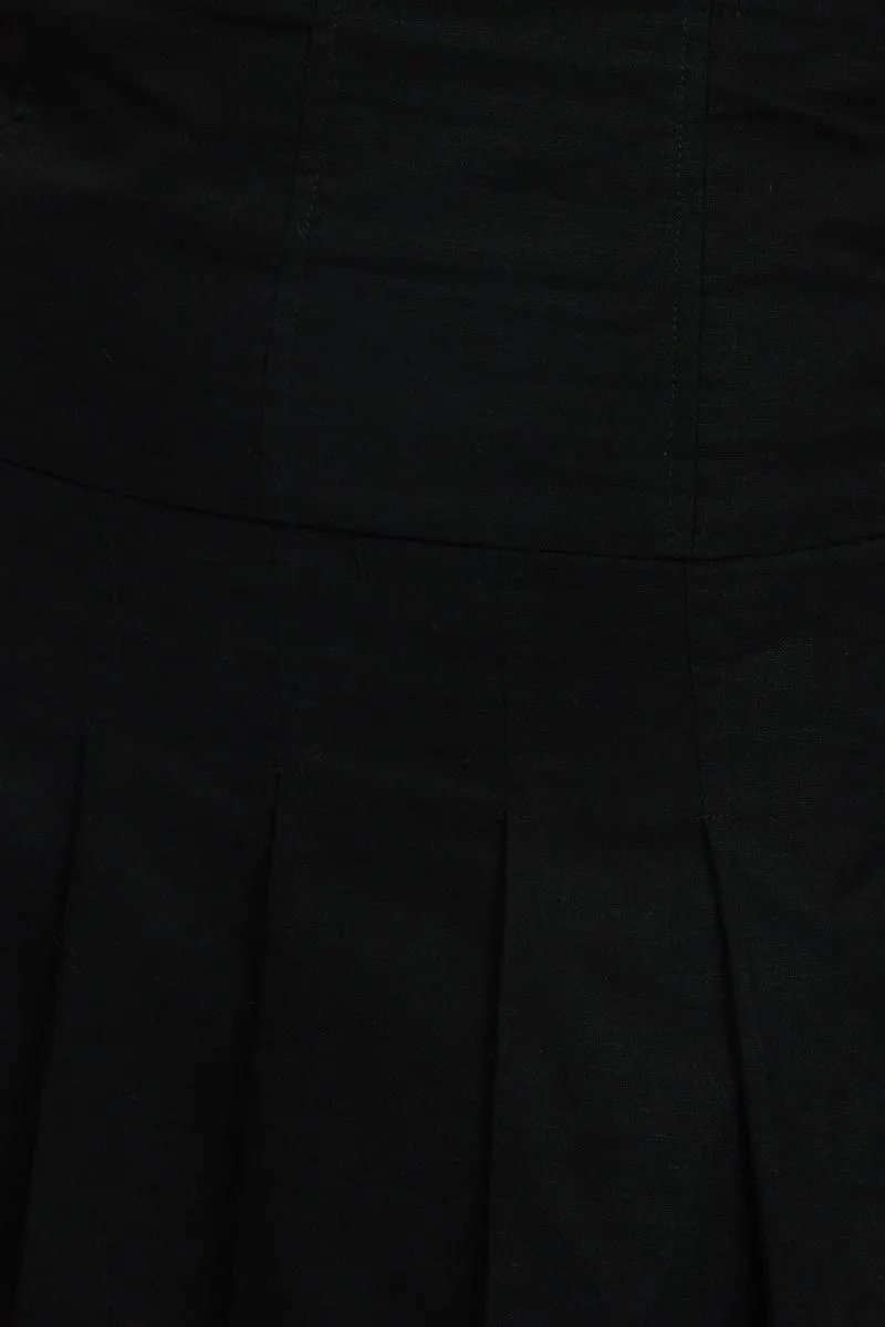 Black Strapless Mini Dress