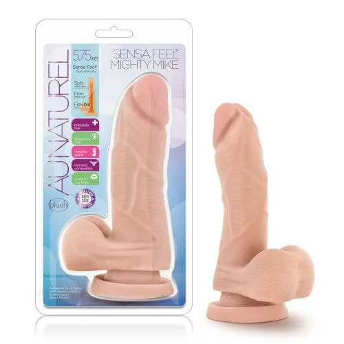 Blush Novelties - Mighty Mike Au Naturel Realistic Dildo with Balls 5.75 (Beige)