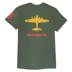 Bones Brigade OG Bomber T-Shirt - Military Green