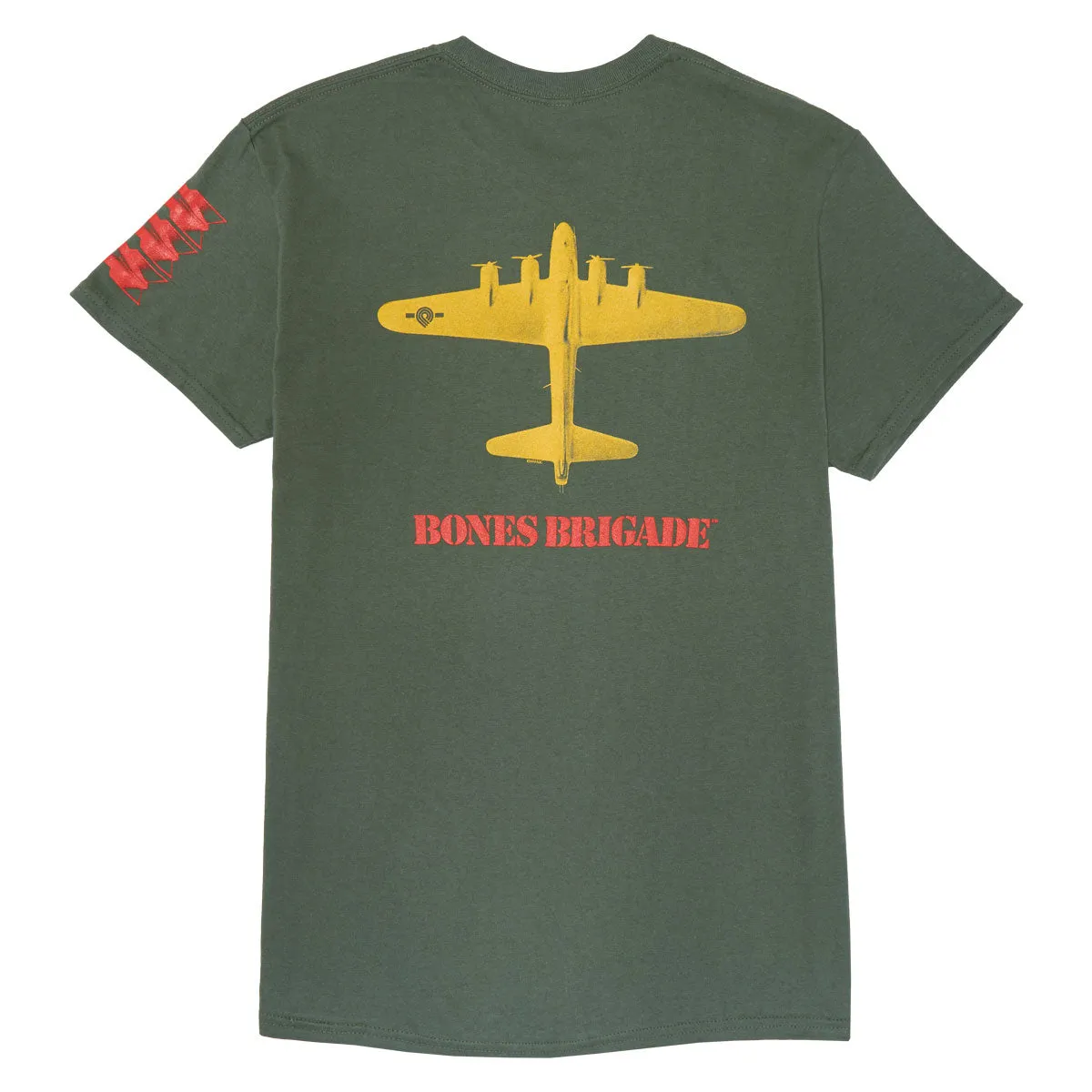 Bones Brigade OG Bomber T-Shirt - Military Green