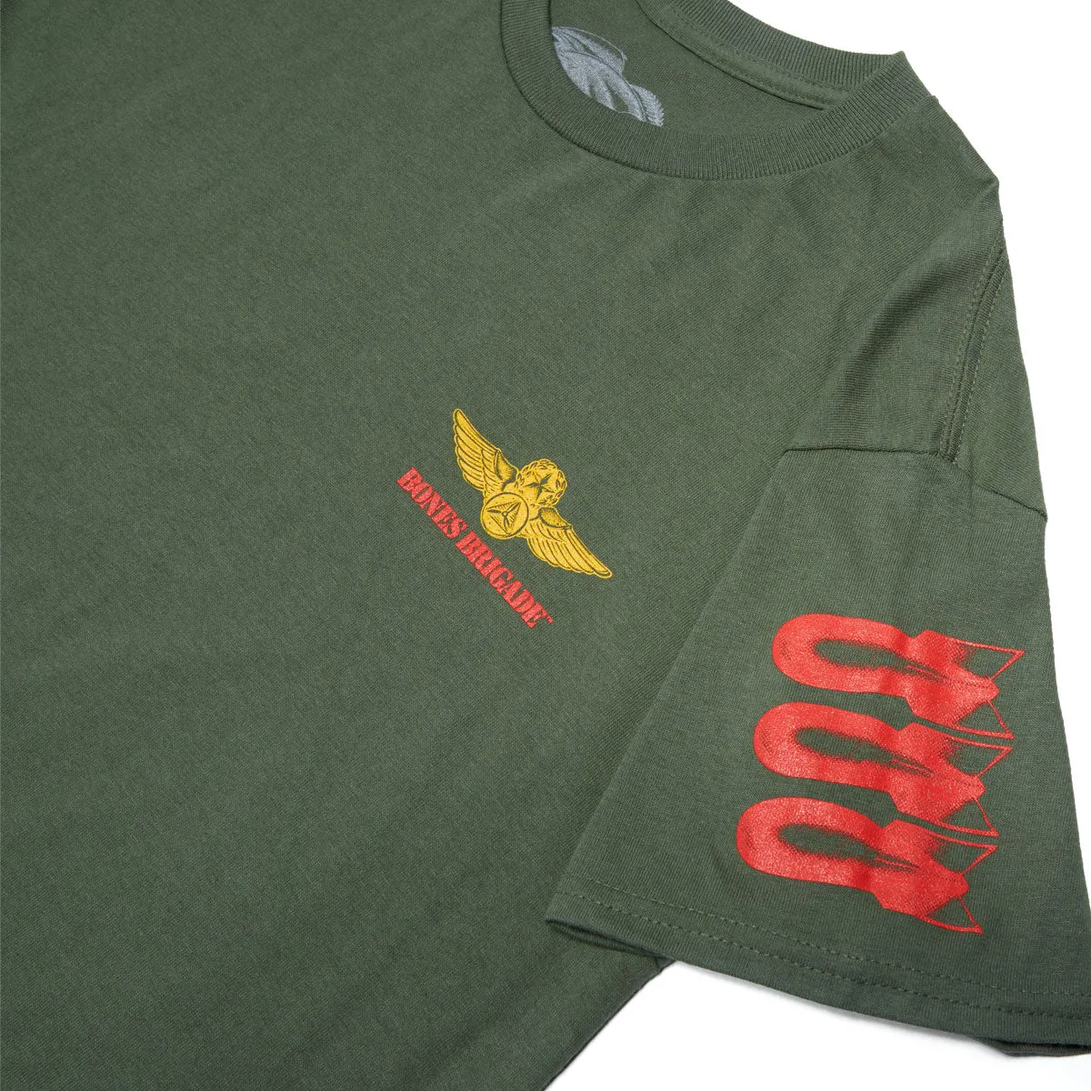 Bones Brigade OG Bomber T-Shirt - Military Green