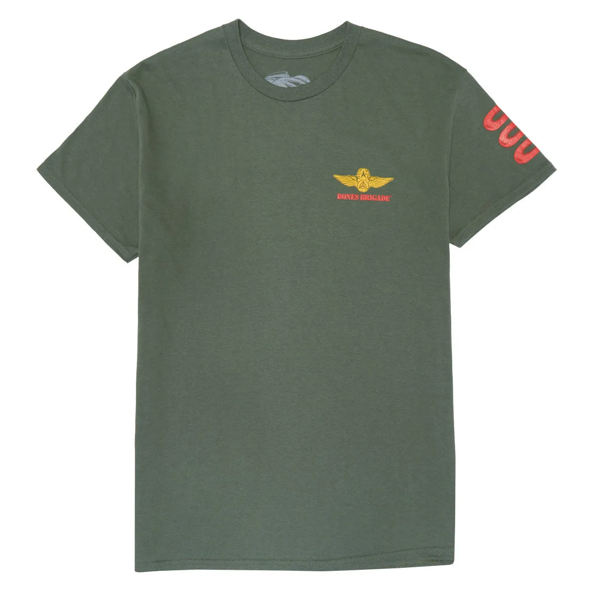 Bones Brigade OG Bomber T-Shirt - Military Green