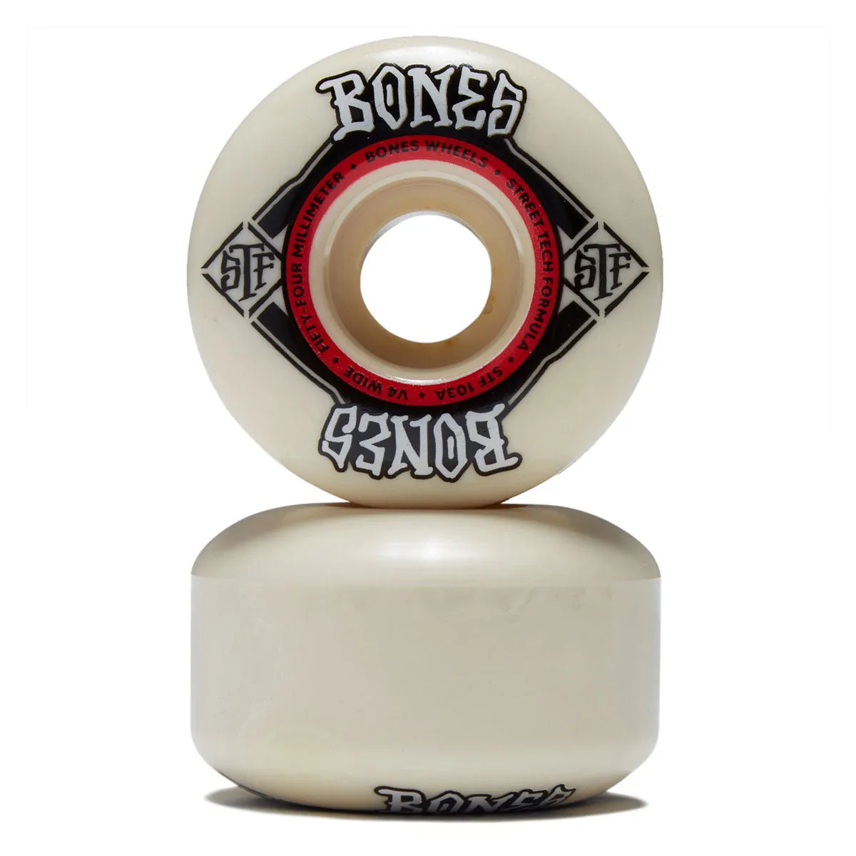 Bones STF Wides 103a V4 Wide Skateboard Wheels - 54mm