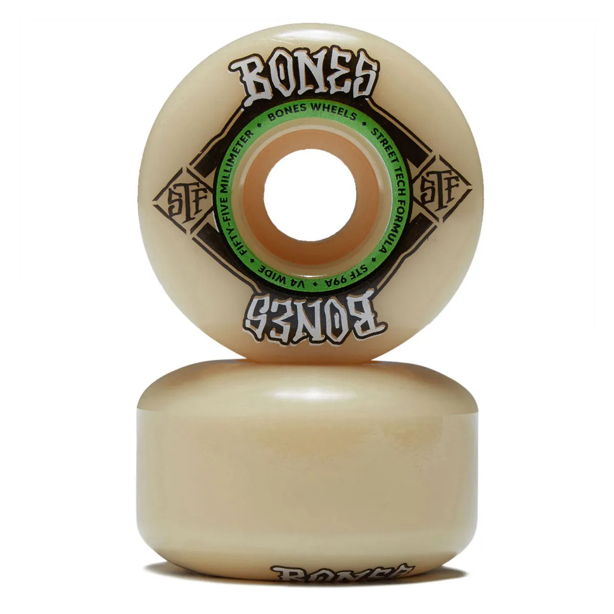 Bones STF Wides 99a V4 Wide Skateboard Wheels - 55mm
