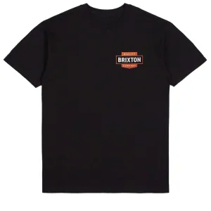 Brixton Osborn T-Shirt - Black Worn Wash