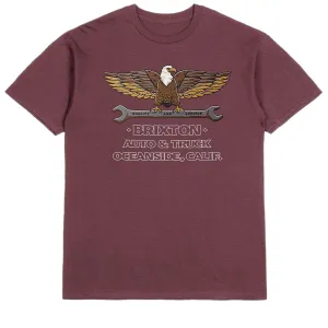 Brixton Repair T-Shirt - Mahogany Worn Wash