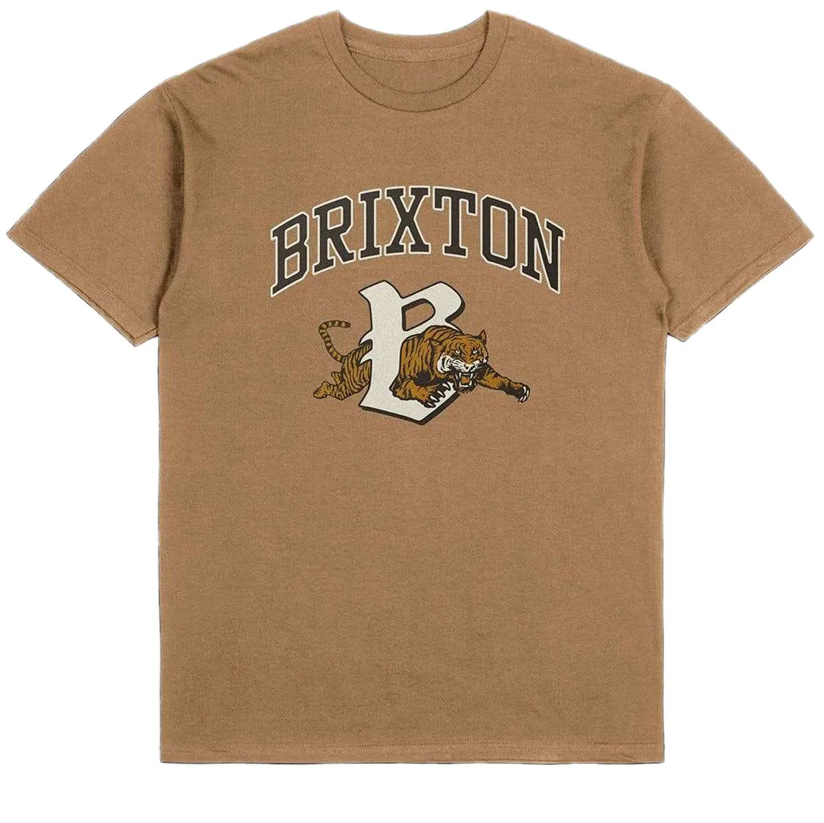 Brixton Tiger T-Shirt - Tobacco Brown Worn Wash