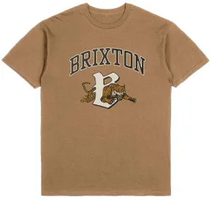 Brixton Tiger T-Shirt - Tobacco Brown Worn Wash