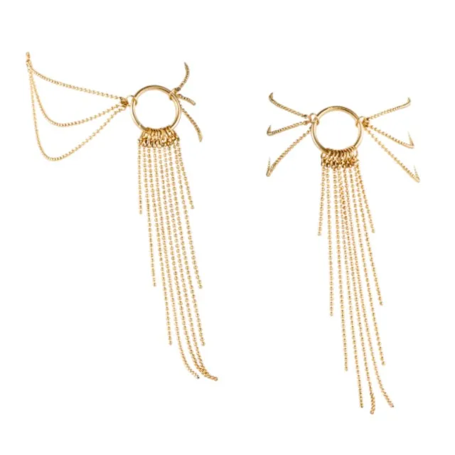 Brățări pentru picior BIJOUX INDISCRETS Magnifique. design elegant cu inel și lanțuri metalice. culoare auriu