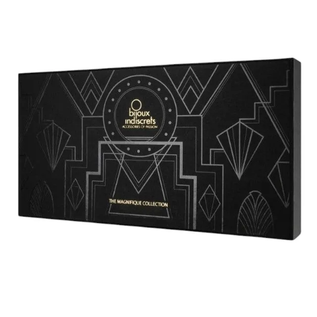 Brățări pentru picior BIJOUX INDISCRETS Magnifique. design elegant cu inel și lanțuri metalice. culoare auriu