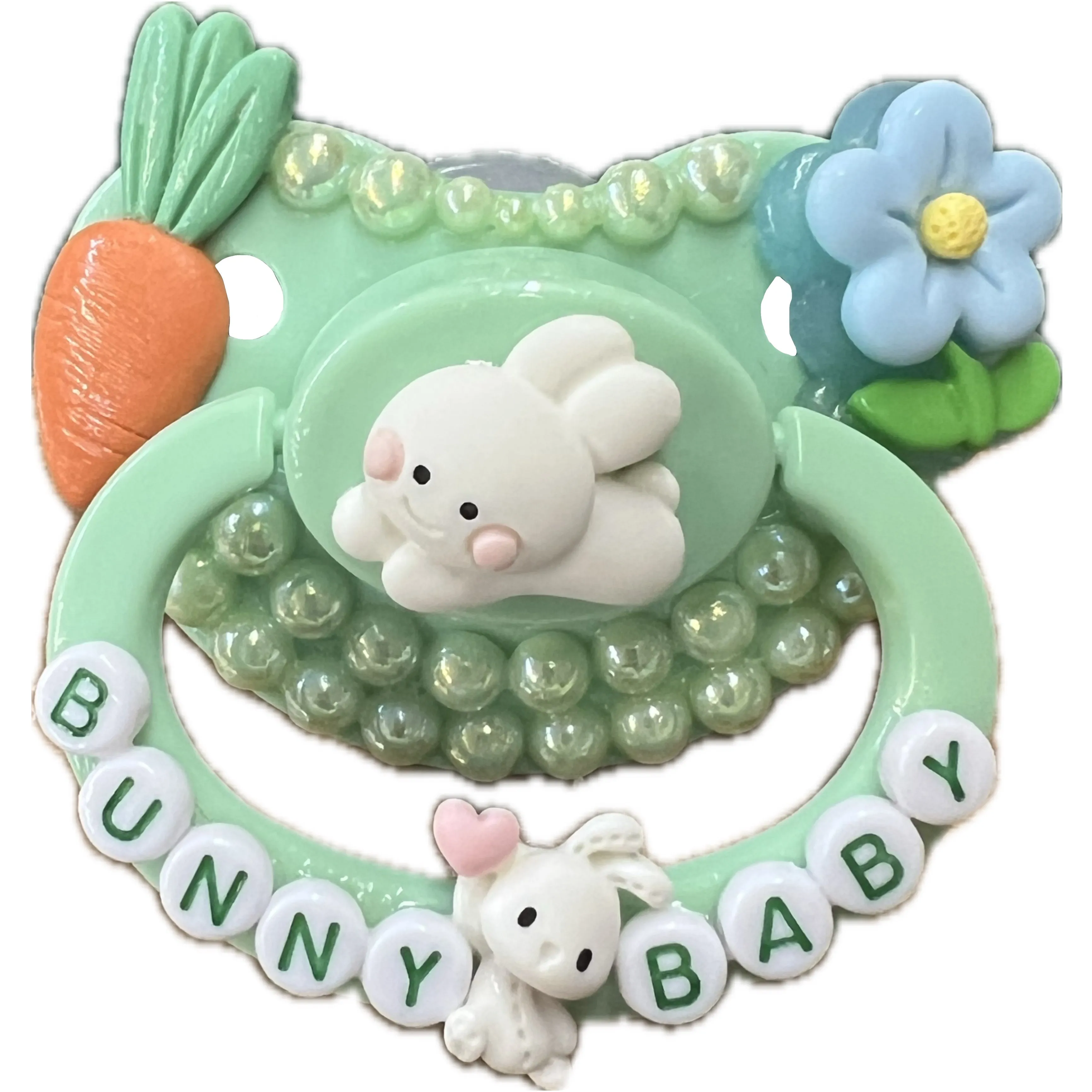 Bunny Baby Hand Crafted Deluxe Pacifier
