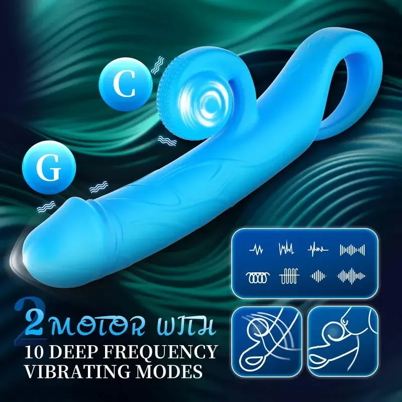 C G Spot Vibrator 4in 1 Stimulator 10 10 Deep Frequency Dildo Vibrator
