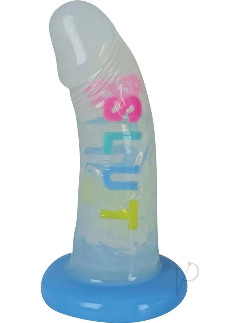 Cotton Candy Dirty Talk Slut Dildo 6
