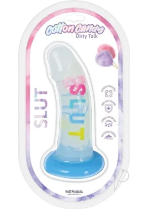 Cotton Candy Dirty Talk Slut Dildo 6