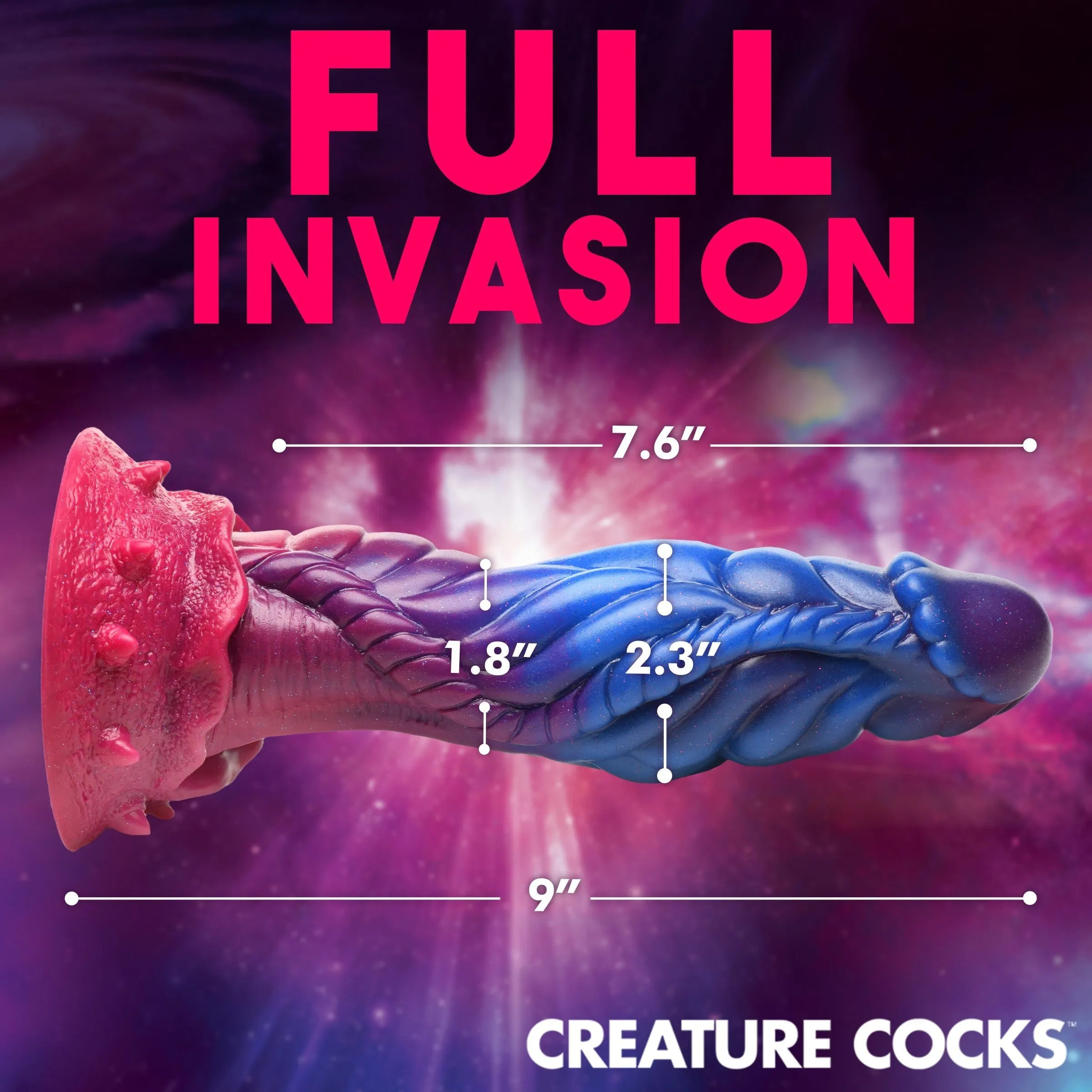 Creature Cocks Intruder Alien Silicone Dildo Large Suction Cup Sex Toy