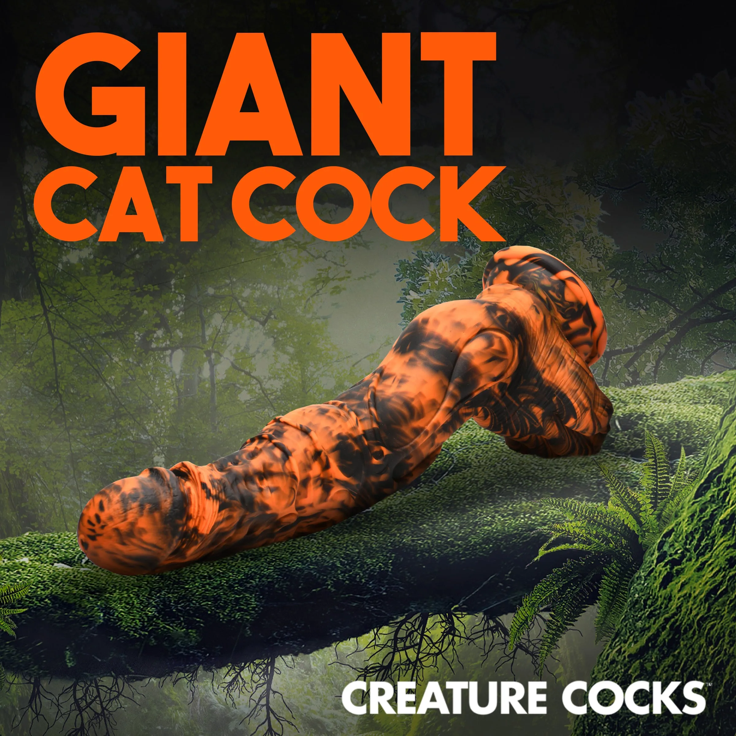 Creature Cocks Sabretooth Silicone Dildo 11.3 Giant Suction Cup Dong Sex Toy
