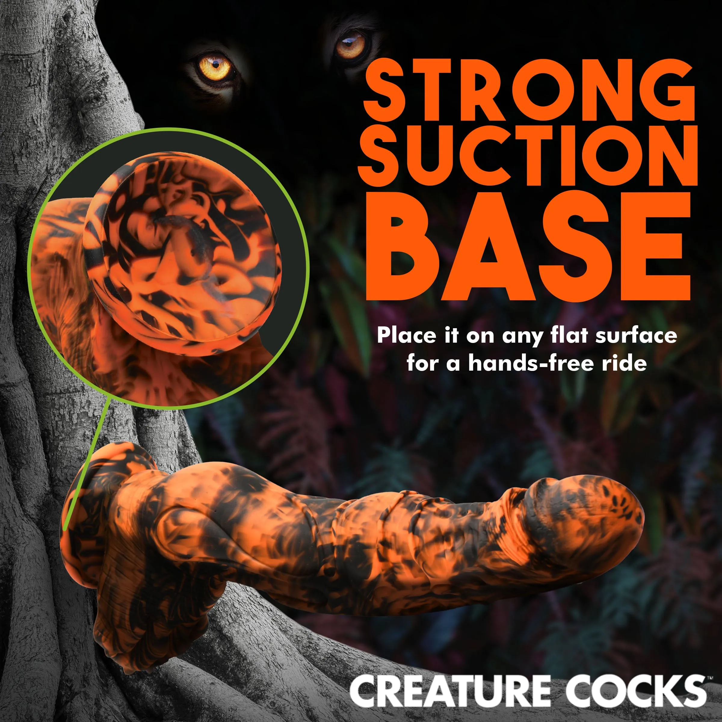 Creature Cocks Sabretooth Silicone Dildo 11.3 Giant Suction Cup Dong Sex Toy