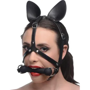 Dark Horse Pony Head Harness With Silicone Bit