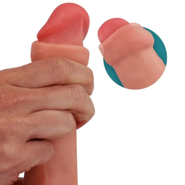 Dildo ROCK ARMY Liquid Silicone Raptor. bază cu ventuză pentru fixare. din silicon hipoalergenic. lungime 24 cm. culoarea pielii