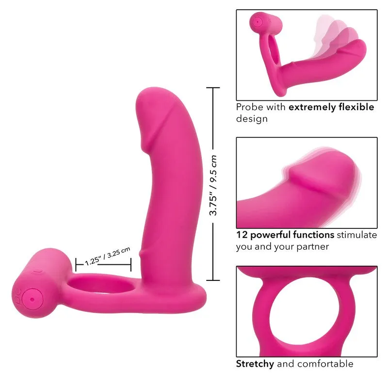 Double Diver Vibrating Cock Ring & Anal Probe Double Penetration by Cal Exotics