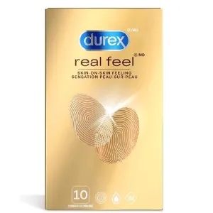 Durex Real Feel Natural Latex-Free Condoms 10pk