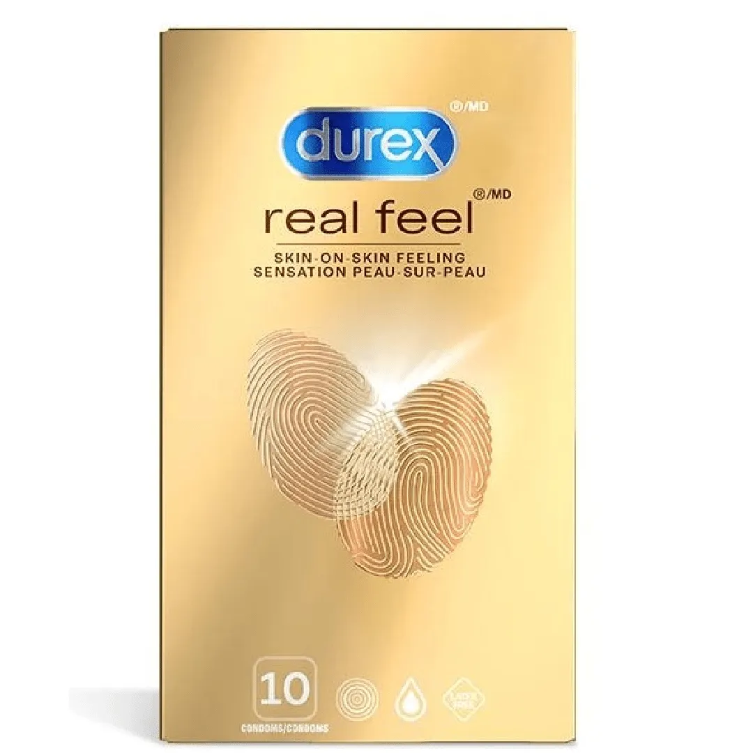Durex Real Feel Natural Latex-Free Condoms 10pk