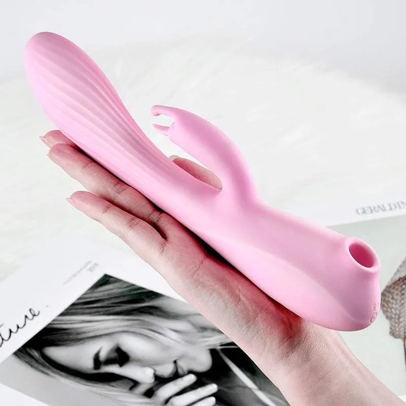 Erocome - Triangullum Vibraing Sucking Licking Rabbit Vibrator (Pink)