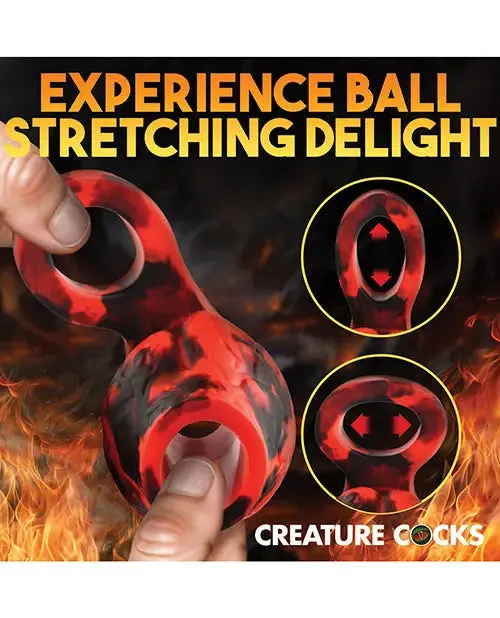 Fantasy Penis Sleeve Sex Toy for Men Hell Bound Penis Sleeve and Ball Stretcher - Large