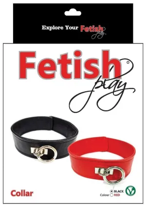 Fb Collar Vegan Leather Black