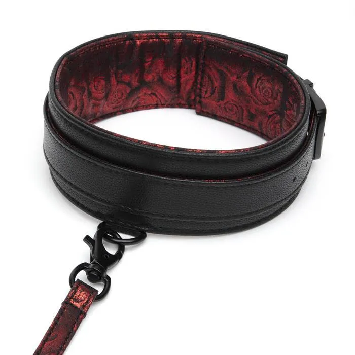 Fifty Shades of Grey - Sweet Anticipation Collar and Lead BDSM (Red)