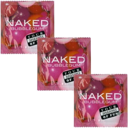 Four Seasons Naked Bubblegum Condoms 144's