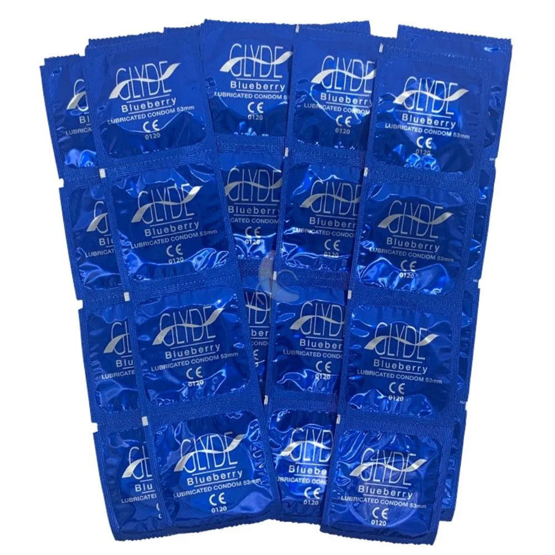 Glyde Organic Blueberry Flavored Condoms 🫐