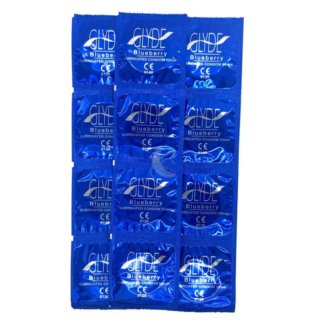 Glyde Organic Blueberry Flavored Condoms 🫐