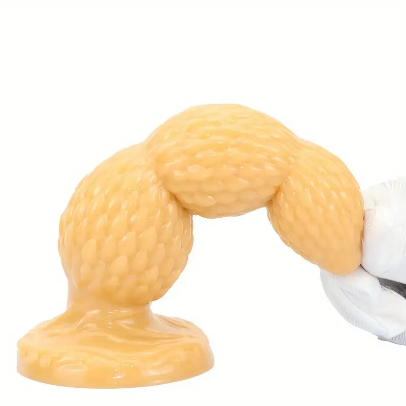 Golden Anal Plug Scaly Dragon Egg Butt Plug Large Novelty Soft Sex Toy