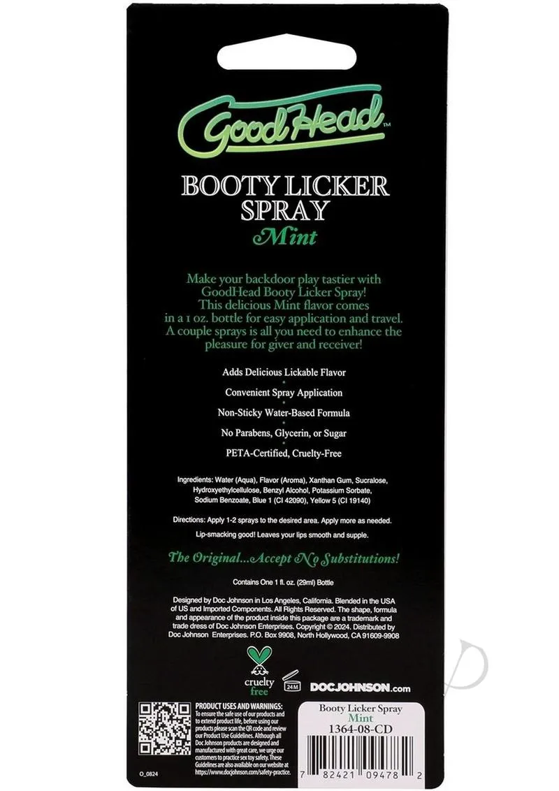 Goodhead Booty Licker Spray Mint 1oz