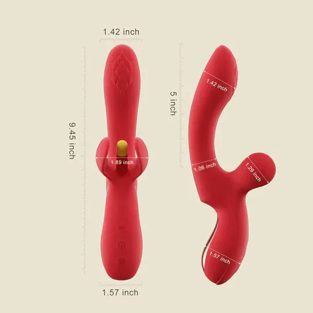 Honey Play Box Fortexa App-Enabled Flapping Dual Vibrator