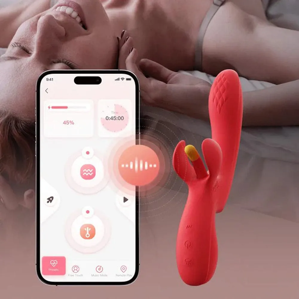 Honey Play Box Fortexa App-Enabled Flapping Dual Vibrator