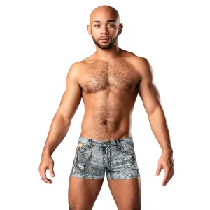 Male Power The Matchmaker Mini Short Denim Print XL