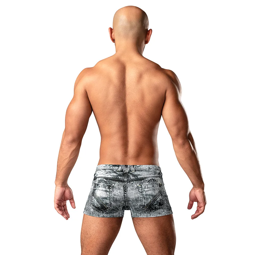 Male Power The Matchmaker Mini Short Denim Print XL